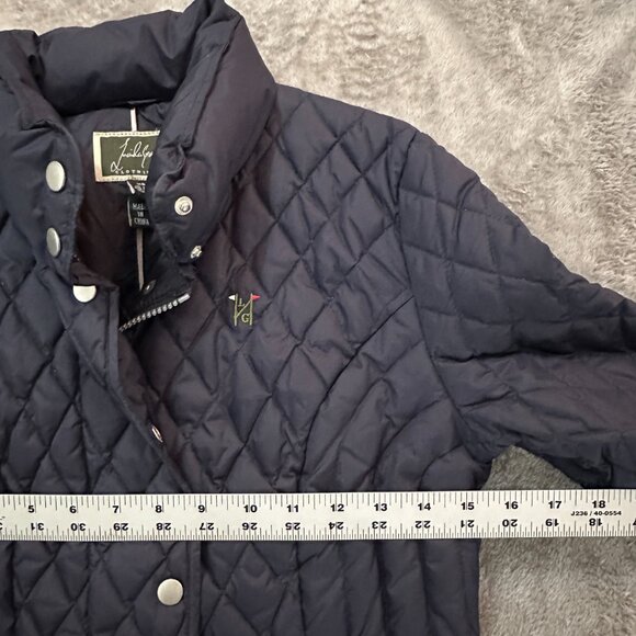 Lucinda Green Horseware Ireland Duck Down Quilted Jacket XS Navy Equestrian - Picture 11 of 11